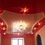 Красный натяжной потолок Могилев